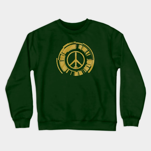 Walker Of Peace [Gold] Crewneck Sweatshirt by DCLawrenceUK